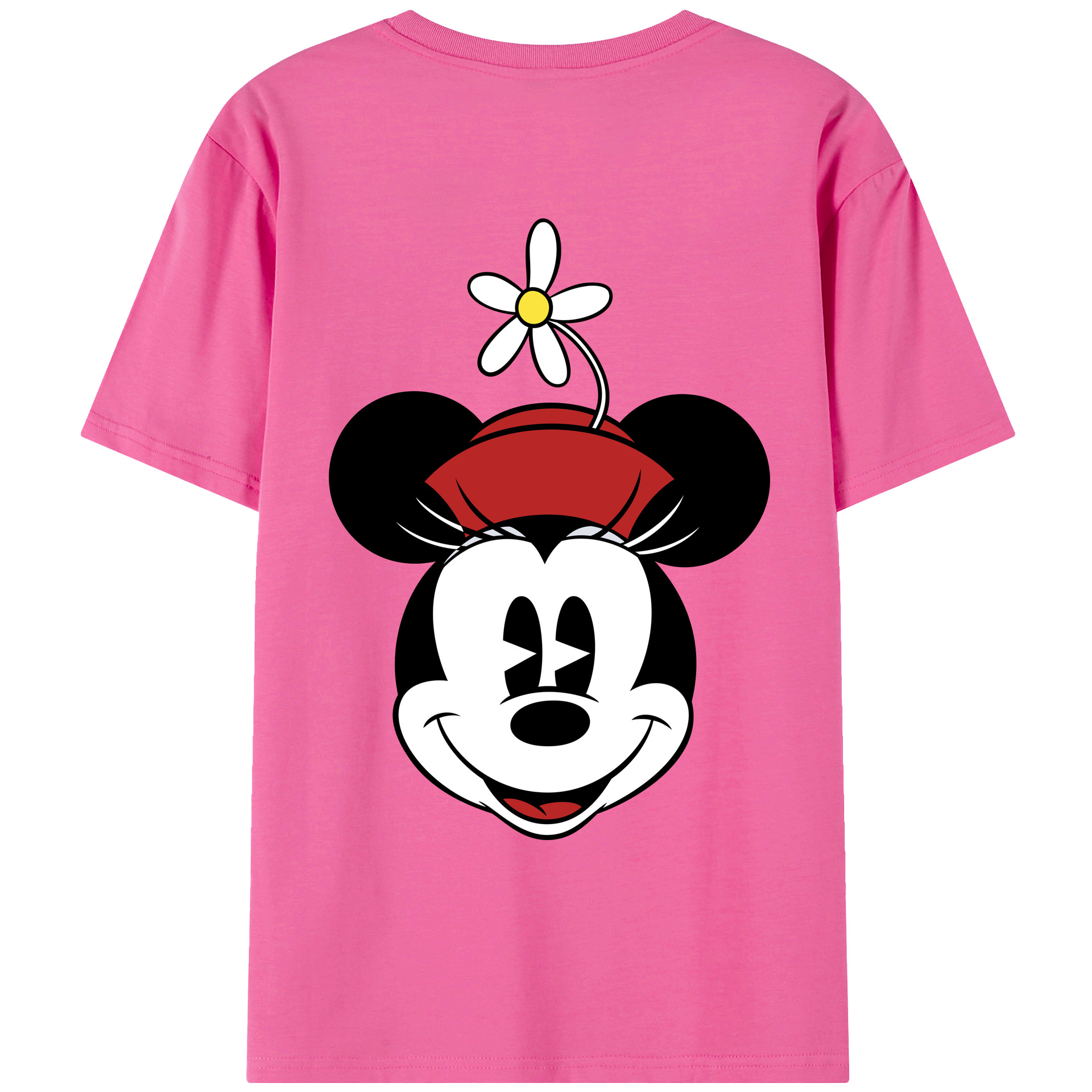 （画像用） ミッキーマウス Mickey Mouse レディース半袖Tシャツ(バックプリント)